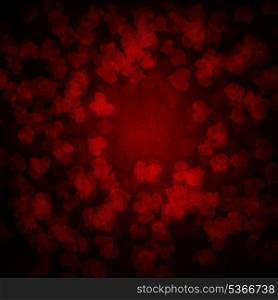 Red Valentine&rsquo;s hearts retro grunge background design