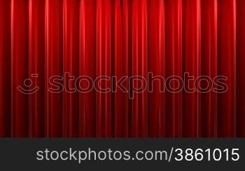 Red velvet theater curtain with alpha channel