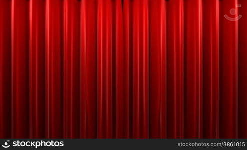 Red velvet theater curtain with alpha channel