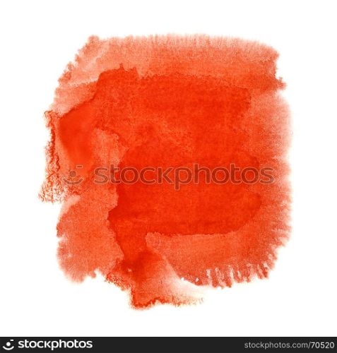 Red watercolor blot - space for your own text