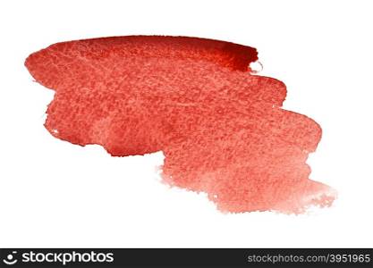 Red watercolor brush strokes