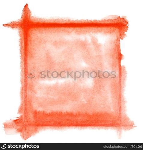 Red watercolor frame - space for your own text