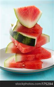 red watermelon slices, summer fruit