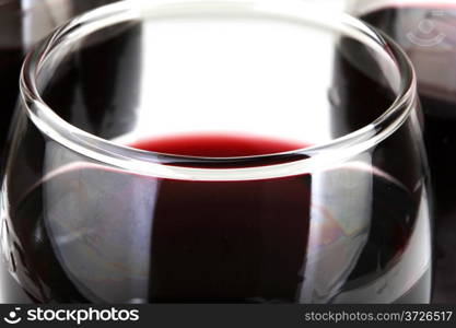 Red Wine On White Background