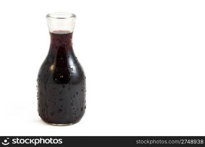 red wine. photo of an isolated bottel of red wine on white background