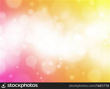 Red yellow bokeh abstract light background