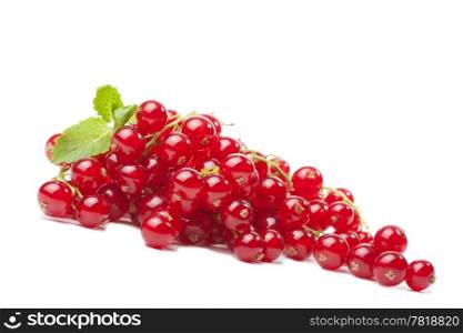 redcurrant berries isolated
