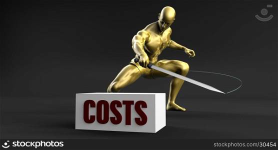 Reduce Costs and Minimize Business Concept. Reduce Costs
