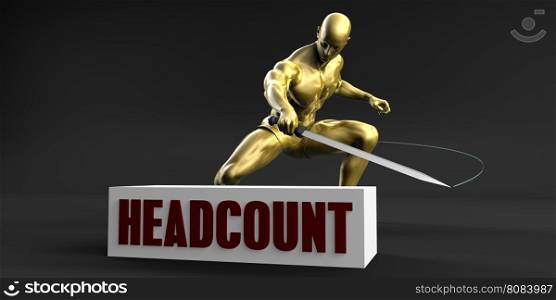 Reduce Headcount and Minimize Business Concept. Reduce Headcount