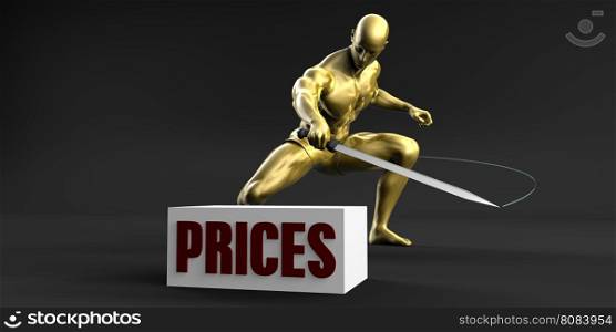 Reduce Prices and Minimize Business Concept. Reduce Prices