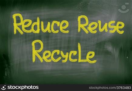 Reduce Reuse Recycle Concept