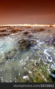 Reef stones an ocean water