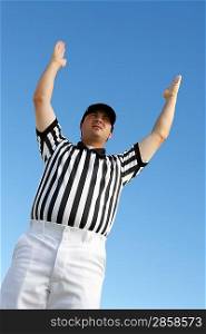 Referee Signaling Touchdown