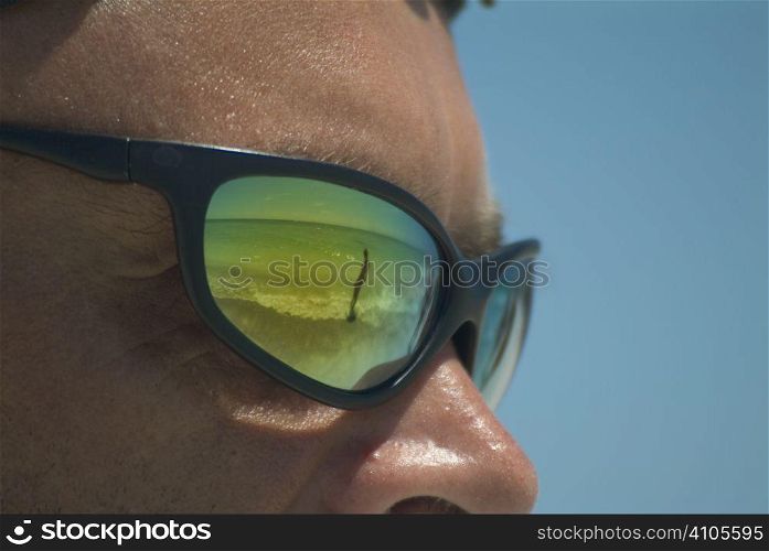 reflection in sunglasses