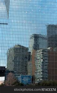 Reflection of buildings on Fountain Place, Dallas, Texas, USA