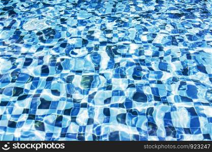 Reflection water in swimming pool