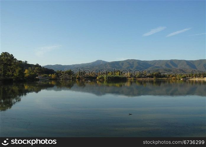 Reflections in Lake Almaden, San Jose, California