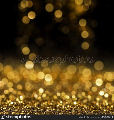 reflective gold glitter