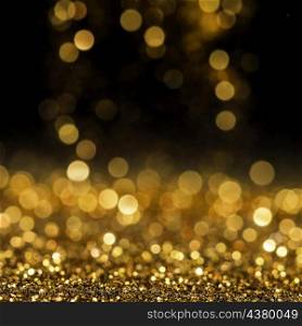 reflective gold glitter