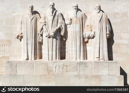 Reformation wall in Geneva, Switzerland