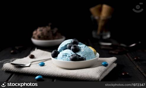 refreshing ice cream ready be served. High resolution photo. refreshing ice cream ready be served. High quality photo