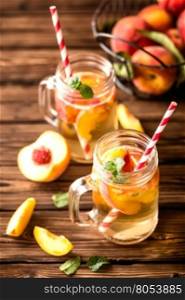 refreshing peach drink