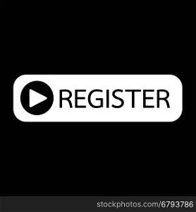 Register button icon illustration design