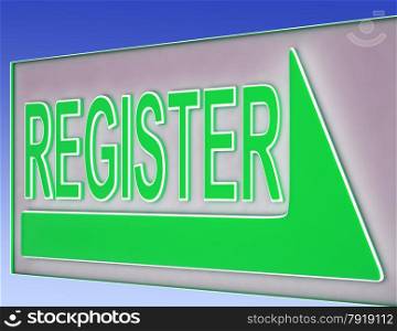Register Sign Button Shows Website Registration Or Members