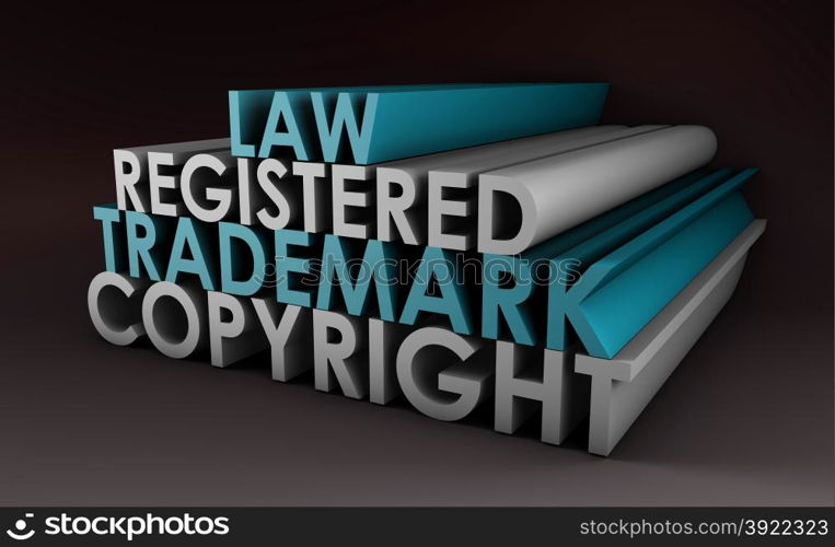 Registered and Copyright Trademark Law in 3d. Registered and Copyright Trademark