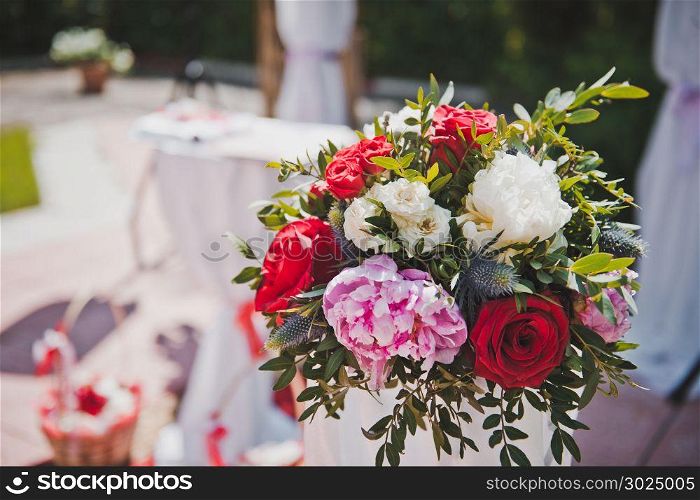 Registration of a place of wedding by flowers.. Wedding place of registration 1609.