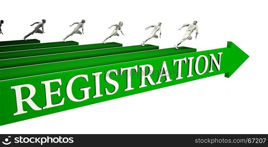 Registration Opportunities as a Business Concept Art. Registration Opportunities