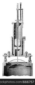 Regulator Simplex, vintage engraved illustration. Industrial encyclopedia E.-O. Lami - 1875.