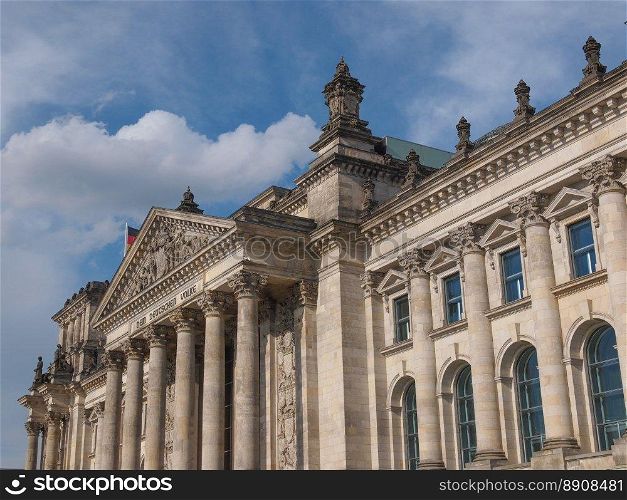 Reichstag Berlin. Reichstag German houses of parliament in Berlin Germany
