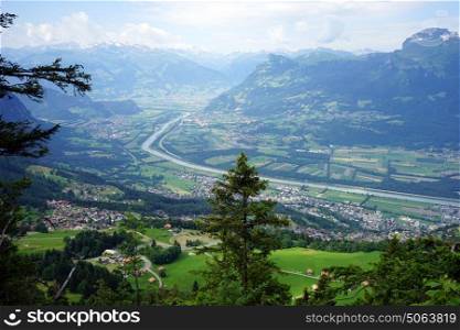 Rein and valley in Lichtenstein