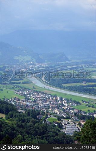 Rein valley viewpoint in Lichtenstein