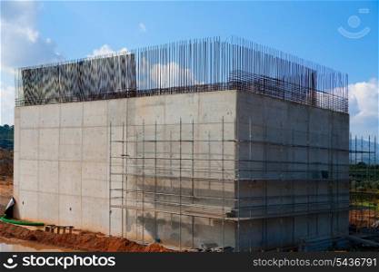 reinforced concrete basement column for high speed train bridge in Spain