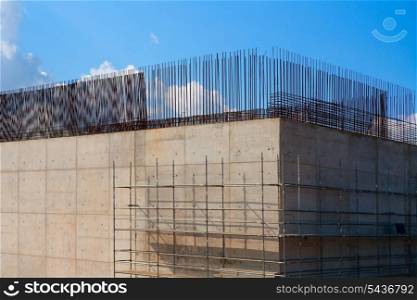 reinforced concrete basement column for high speed train bridge in Spain