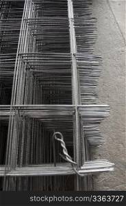 Reinforcing steel bars. Construction materials