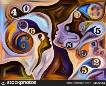 Relationships in Texture series. Abstract background made of people faces,  colors, organic textures, flowing curves for use with projects on inner world, love, relationships, soul and Nature