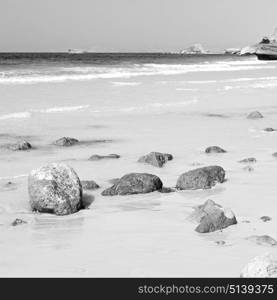 relax near sky in oman coastline sea ocean gulf rock and beach