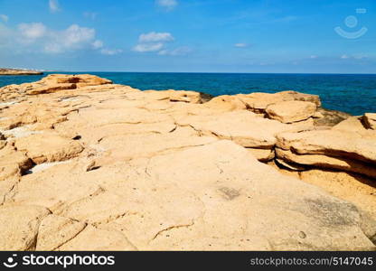 relax near sky in oman coastline sea ocean gulf rock and beach