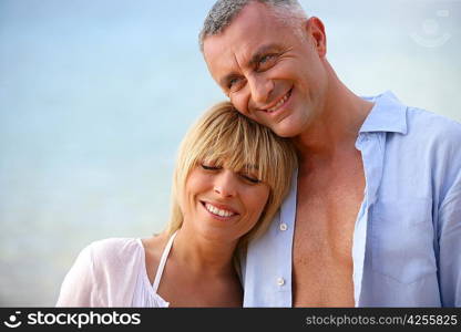 Relaxed couple in the summer