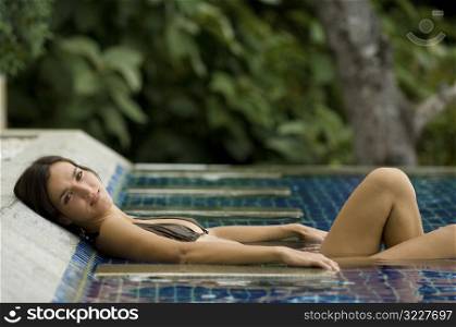 Relaxing In Pool