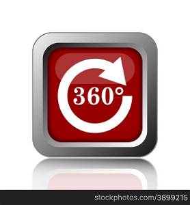 Reload 360 icon. Internet button on white background