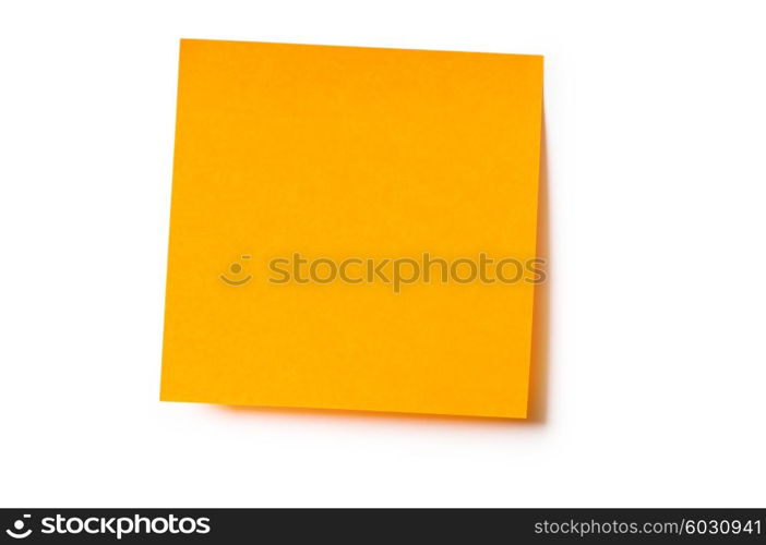 Reminder notes isolated on the white background