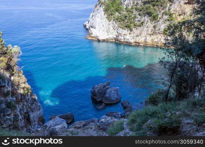 Remote beach named &rsquo;Fakistra&rsquo; at area of Pelion in Greece. Remote beach named &rsquo;Fakistra&rsquo; at Pelion in Greece