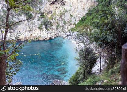 Remote beach named &rsquo;Fakistra&rsquo; at area of Pelion in Greece. Remote beach named &rsquo;Fakistra&rsquo; at Pelion in Greece