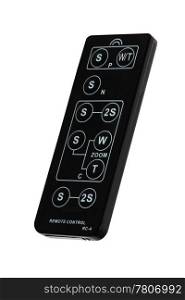 remote control for video cameras and still cameras cut off and isolated.