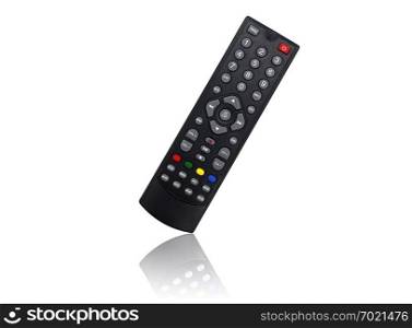 Remote control isolated on white background, top view