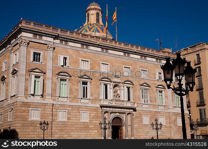 Renacentist style Palau de la Generalitat, Placa de Sant Jaume, Barcelona, Catalonia, Spain